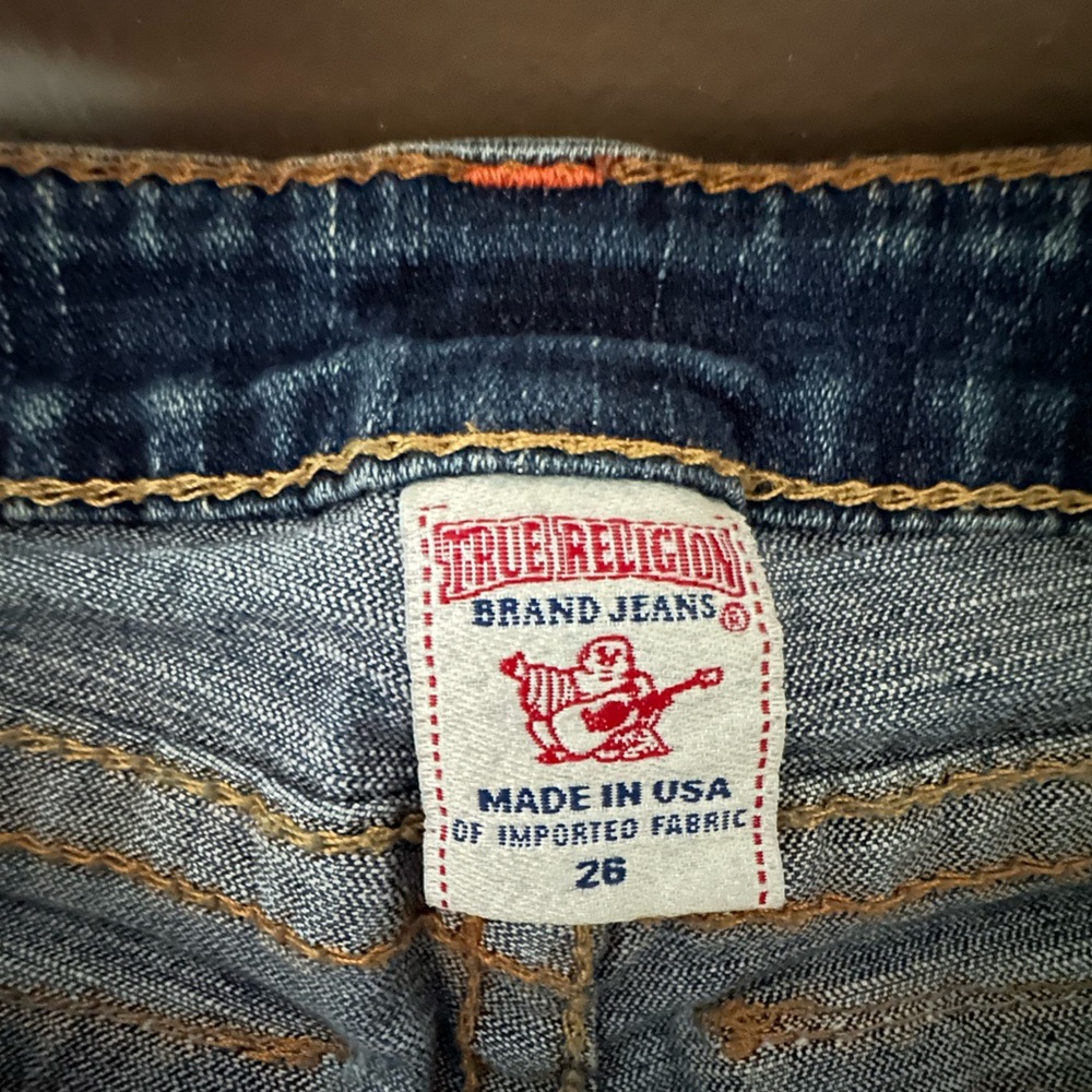 True Religion Rainbow Sophie Jean Shorts - Size 26 - Picture 3 of 6